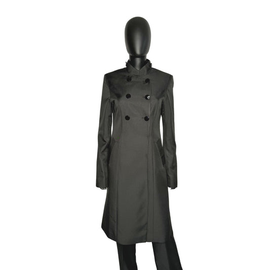 Whole body front view of the Queen three-piece black garment on a mannequin, designed for Muslim sisters in the Nation of Islam who value women's modest clothing.