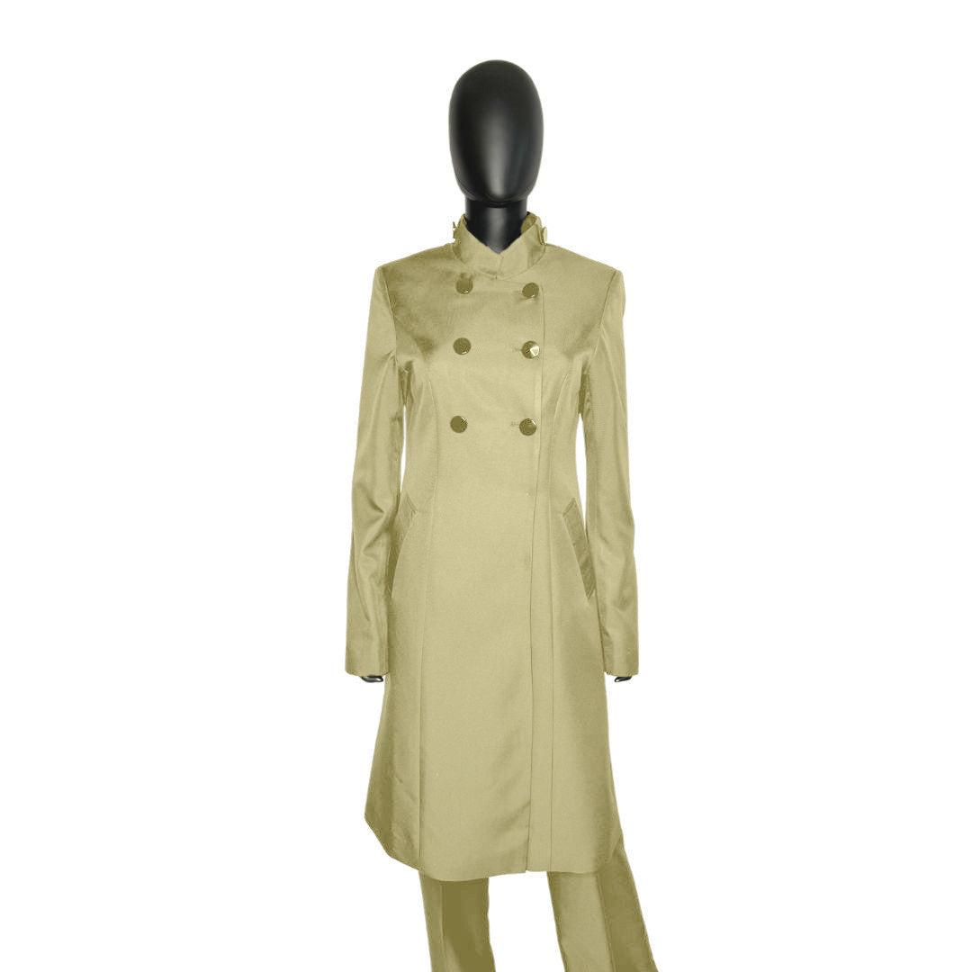 Whole body front view of the Queen three-piece murhsroom garment on a mannequin, designed for Muslim sisters in the Nation of Islam who value women's modest clothing.