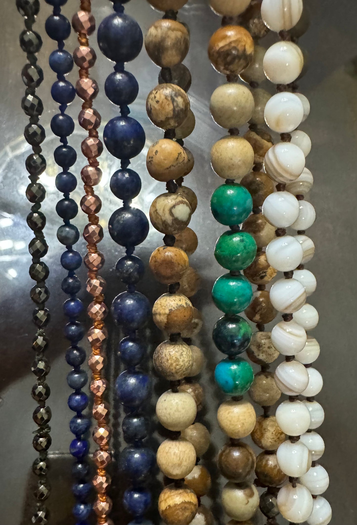 Natural Stone Bead Necklace